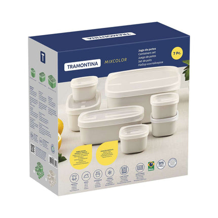 Tramontina Food Storage Set, 7 Piece in 2 Colours – view 6