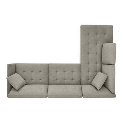 Thomasville Miles Grey Fabric Corner Sofa with Power Footrests in 2 Configurations – view 7