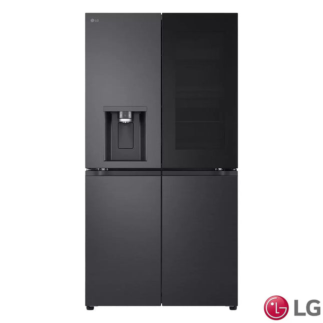 LG GMG96CRAFT Side By Side Fridge Freezer, E Rated, in Black Brushed Steel