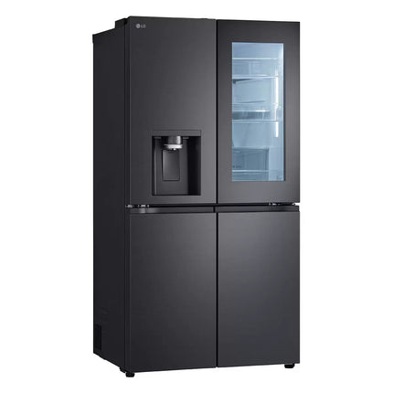 LG GMG96CRAFT Side By Side Fridge Freezer, E Rated, in Black Brushed Steel