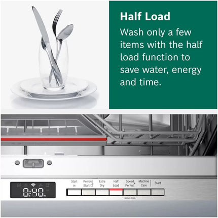 Bosch SMV6ZCX10G Fully Integrated, 14 Place Setting Dishwasher, B Rated