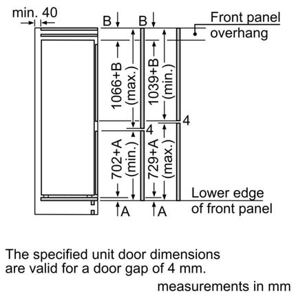 Bosch Series 4, KIN86VFE0G Fully Integrated Fridge Freezer E Rated – view 6