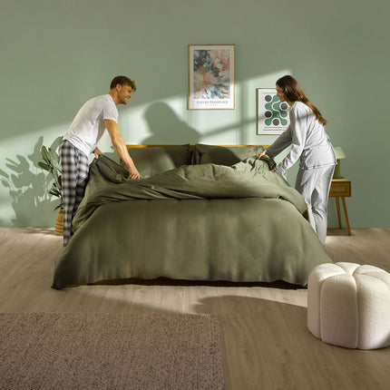 Panda Signature+ Bamboo Lyocell 320 Thread Count Green Bedding Set, in 4 Sizes – view 2