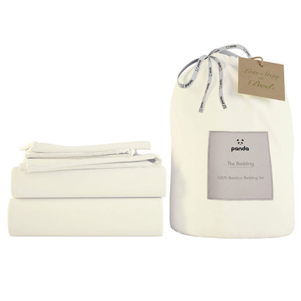 Panda Signature+ Bamboo Lyocell 320 Thread Count Cream Bedding Set, in 4 Sizes – view 6