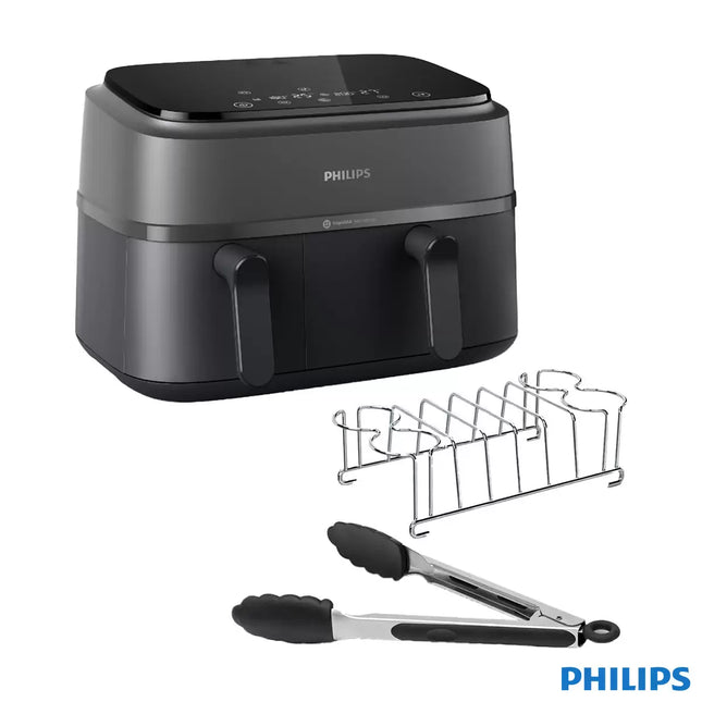 Philips 9L Dual Basket Air Fryer 3000 Series, NA350/03