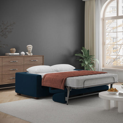 Lucas Navy Fabric Sofa Bed – view 3