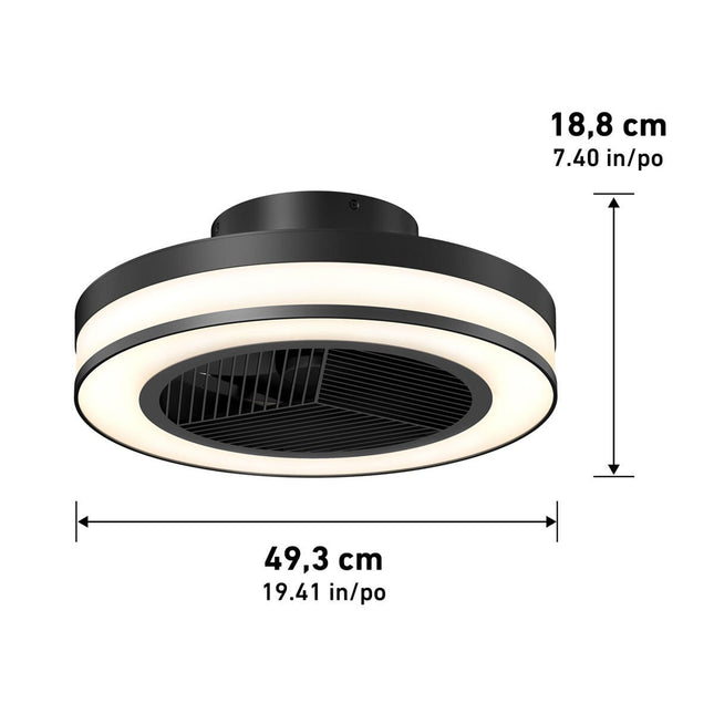 Artika Elton 19" (43cm) Fan Light with Remote Control – view 2