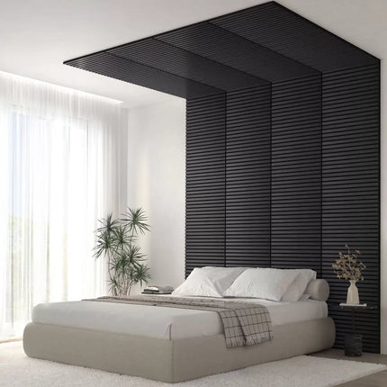 Artika Sonolok Acoustic Wall Panel Set in Black/ Black, 4 Pack
