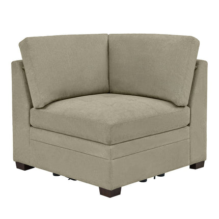 Thomasville Tisdale Beige Fabric Corner Chair – view 3