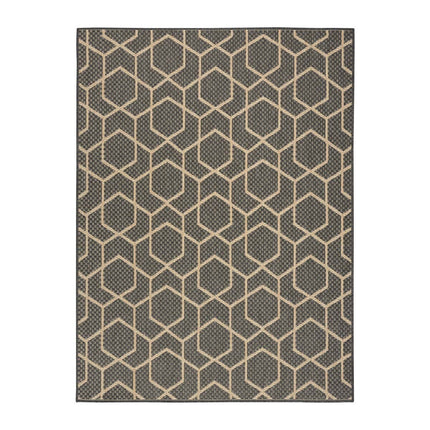 Nourison Horizon Geometric Charcoal Indoor Outdoor Rug, in 2 Sizes – view 3