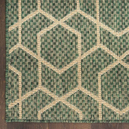 Nourison Horizon Geometric Green Indoor Outdoor Rug, in 2 Sizes – view 6