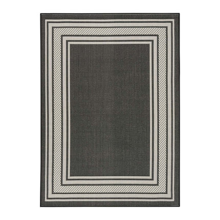 Nourison Horizon Border Black Indoor Outdoor Rug, in 2 Sizes – view 3
