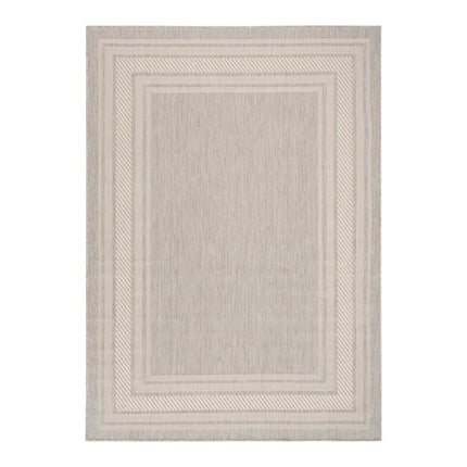 Nourison Horizon Border Grey Indoor Outdoor Rug, in 2 Sizes – view 3