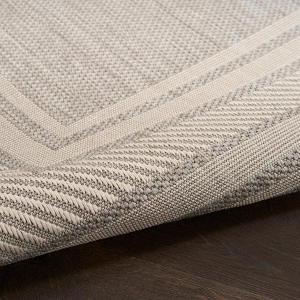 Nourison Horizon Border Grey Indoor Outdoor Rug, in 2 Sizes – view 5
