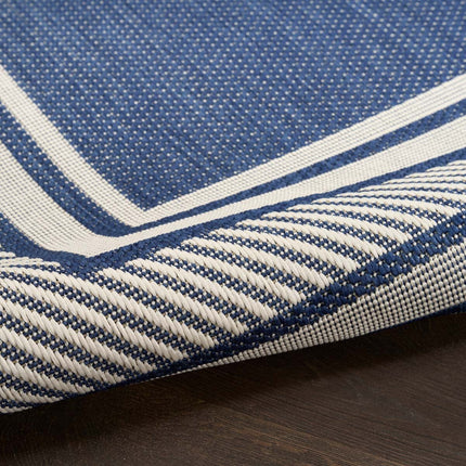 Nourison Horizon Border Navy Indoor Outdoor Rug, in 2 Sizes – view 5