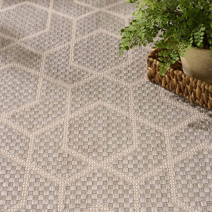 Nourison Horizon Geometric Grey Indoor Outdoor Rug, in 2 Sizes – view 4