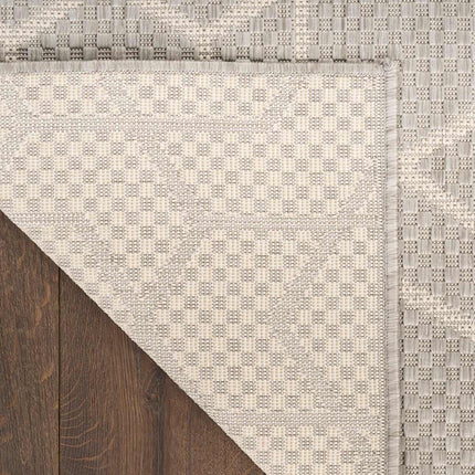 Nourison Horizon Geometric Grey Indoor Outdoor Rug, in 2 Sizes – view 5