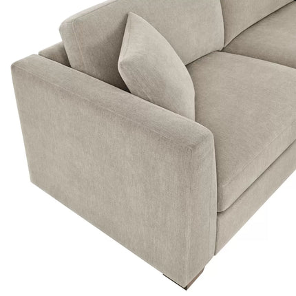 Thomasville Walsen Grey Fabric Corner Sofa with Storage Ottoman in 2 Configurations