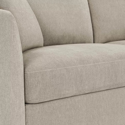 Thomasville Walsen Grey Fabric Corner Sofa with Storage Ottoman in 2 Configurations