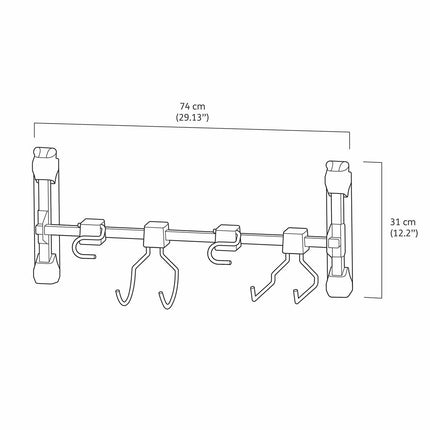 Keter 74cm Multi-Purpose Tool Hanger Accessory for Keter Sheds – view 2