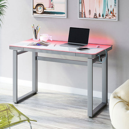 Tresanti Aurora Power Adjustable Height Desk with LED Lights – view 7