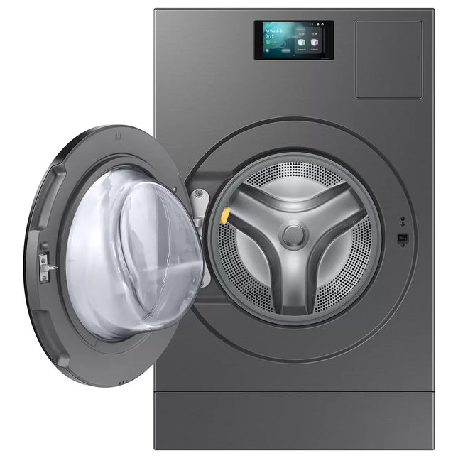 Samsung Series 9 WD18DB8995BZT1 18/11kg Large Capacity Washer Dryer, Dark Steel