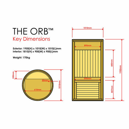 Insignia THE ORB™ Infrared Indoor Sauna – view 8