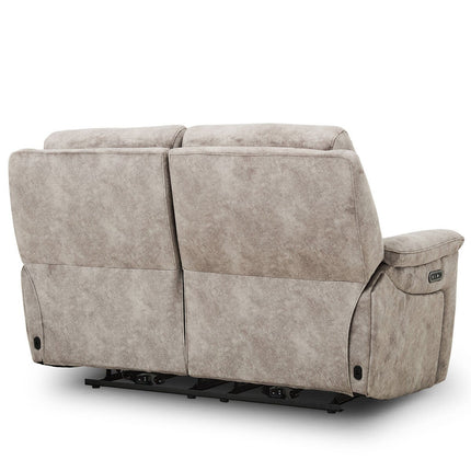 Oscar Grey Fabric Power Reclining 2 Seater Sofa with Power Headrest – view 6