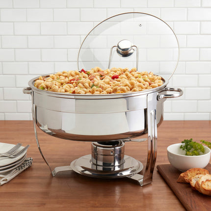 Denmark Round Stainless Steel Chafing Dish, 8.5L