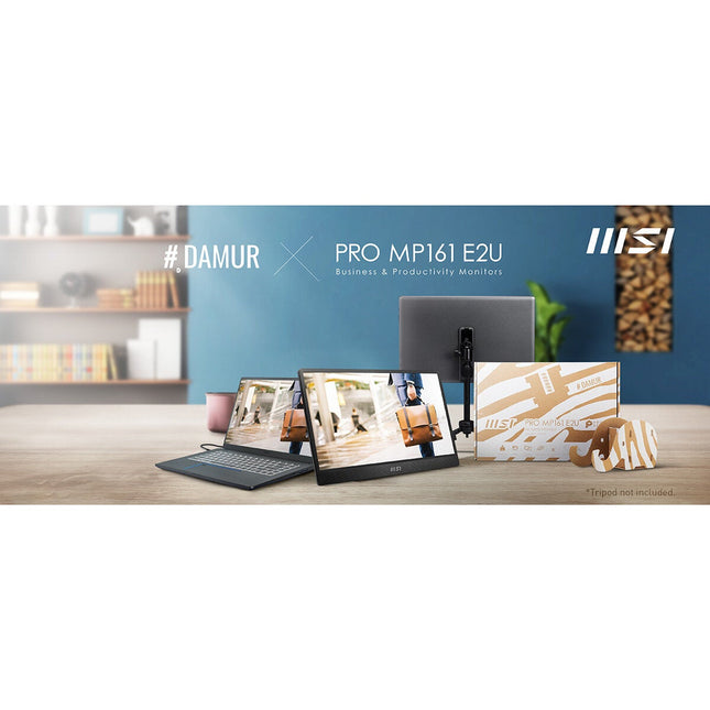 MSI MP161 E2U Full HD 60Hz IPS Portable Monitor, 9S6-3PB70H-042 – view 2