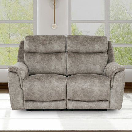 Oscar Grey Fabric Power Reclining 2 Seater Sofa with Power Headrest – view 3