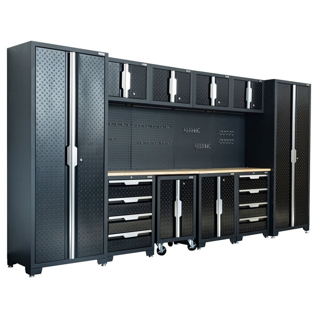 Hilka Garage Pro+ 24 Gauge Steel 11 Piece Cabinet Set – view 2