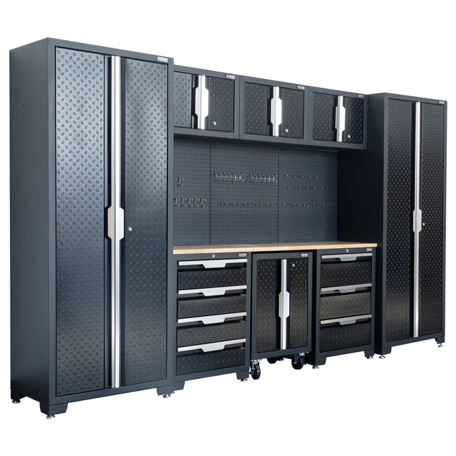 Hilka Garage Pro+ 24 Gauge Steel 9 Piece Cabinet Set – view 2