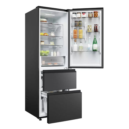 Haier HTW3618ENPB Series 3 Fridge Freezer, E Rated in Slate Black