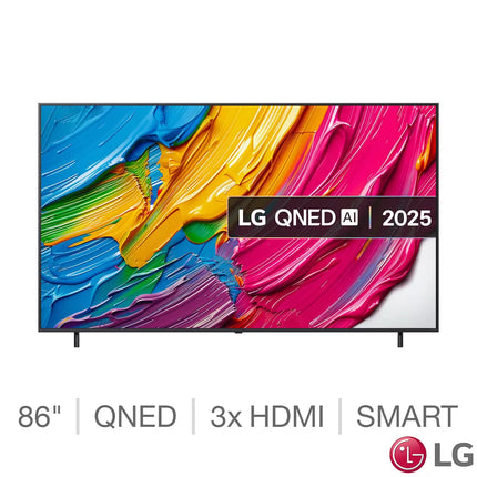 LG 86QNED80A6A 86 Inch QNED 4K Ultra HD Smart TV