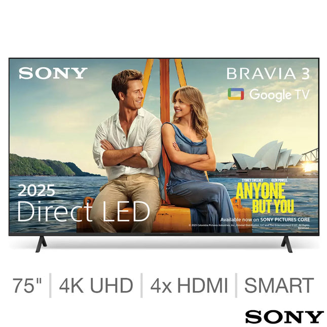 Sony Bravia 3 K75S38BP 75 inch 4K Ultras HD Smart TV with Dolby Vision & Dolby Atmos