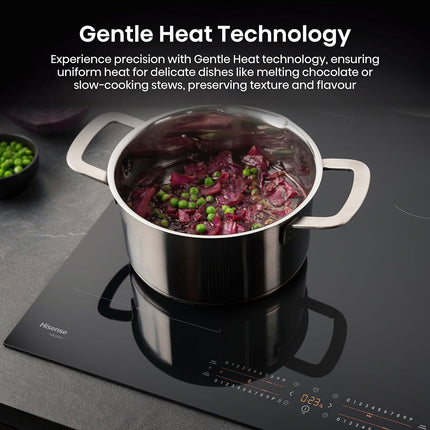 Hisense Hi6 HI8432BSCWF 80cm Induction Hob with Bridge Zone, in Black – view 5