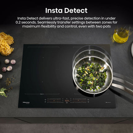 Hisense Hi6 HI6442BSCWF 60cm Induction Hob with Area Flex, in Black – view 4