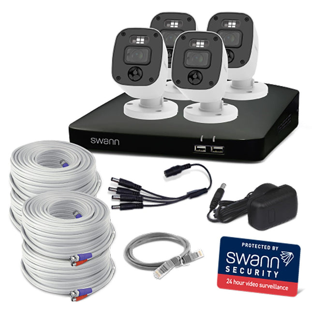 Swann 4MP (2K) DVR 8 x Channel / 4 x PRO-2KMQB Bullet Cameras with 1TB HDD, SWDVK-8468042KMQB-EU – view 2