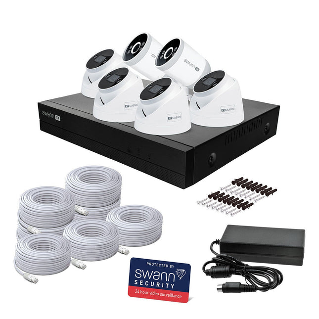 Swann 4K NVR 8 x Channel / 4 x NHD-ADVANCXD Dome & 2 x NHD-ADVANCXB Bullet Cam 1TB HDD – view 2