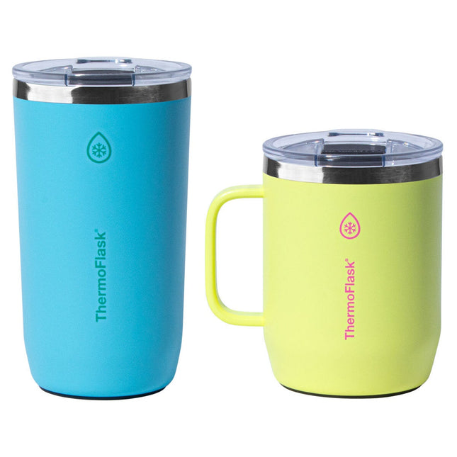 ThermoFlask Coffee and Mug Set in 2 Colours – view 2