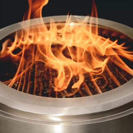 HerQs Chief 68cm Wood Burning Stainless Steel Fire Pit Bundle