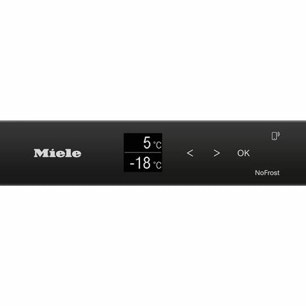 Miele KFN 4795 AD Fridge Freezer, A Rated in Black Steel