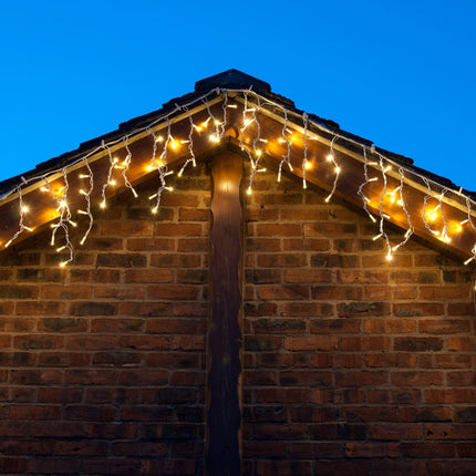 Lights4You 13ft (4m) 152 LED Warm White Outdoor Icicle Lights – view 3