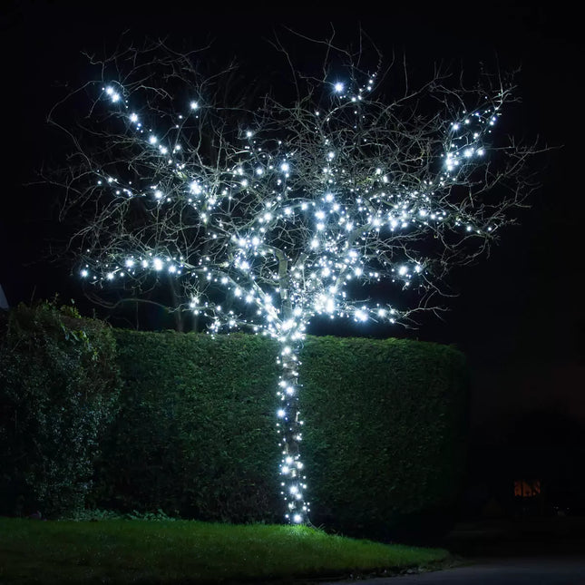 Lights4You 66ft (20m) 120 LED Ice White Outdoor String Lights