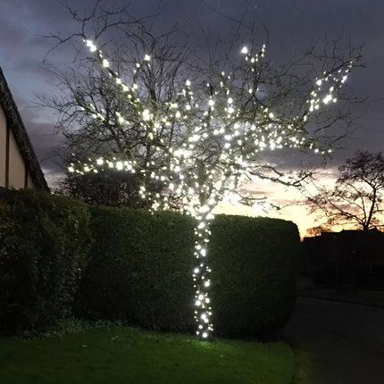 Lights4You 66ft (20m) 120 LED Ice White Outdoor String Lights