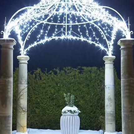 Lights4You 66ft (20m) 120 LED Ice White Outdoor String Lights
