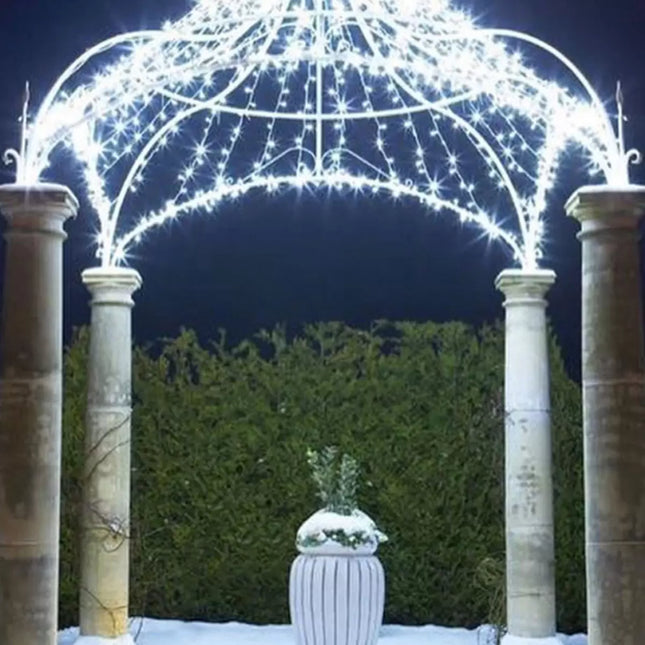 Lights4You 66ft (20m) 120 LED Ice White Outdoor String Lights