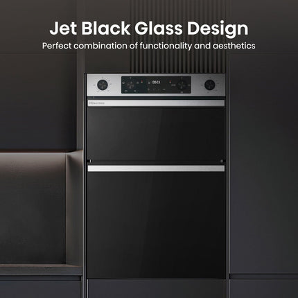 Hisense Hi6 BID914221CX Electric Built-In Double Oven, A Rated in Stainless Steel – view 4