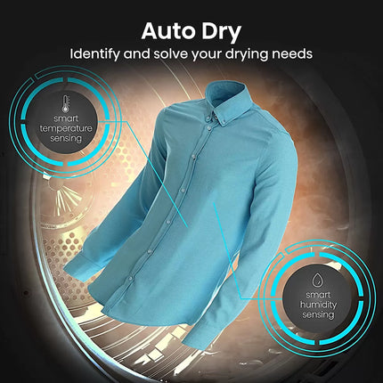 Hisense DH5S902BB, 9kg Heat Pump Tumble Dryer, A+++ Rated in Black